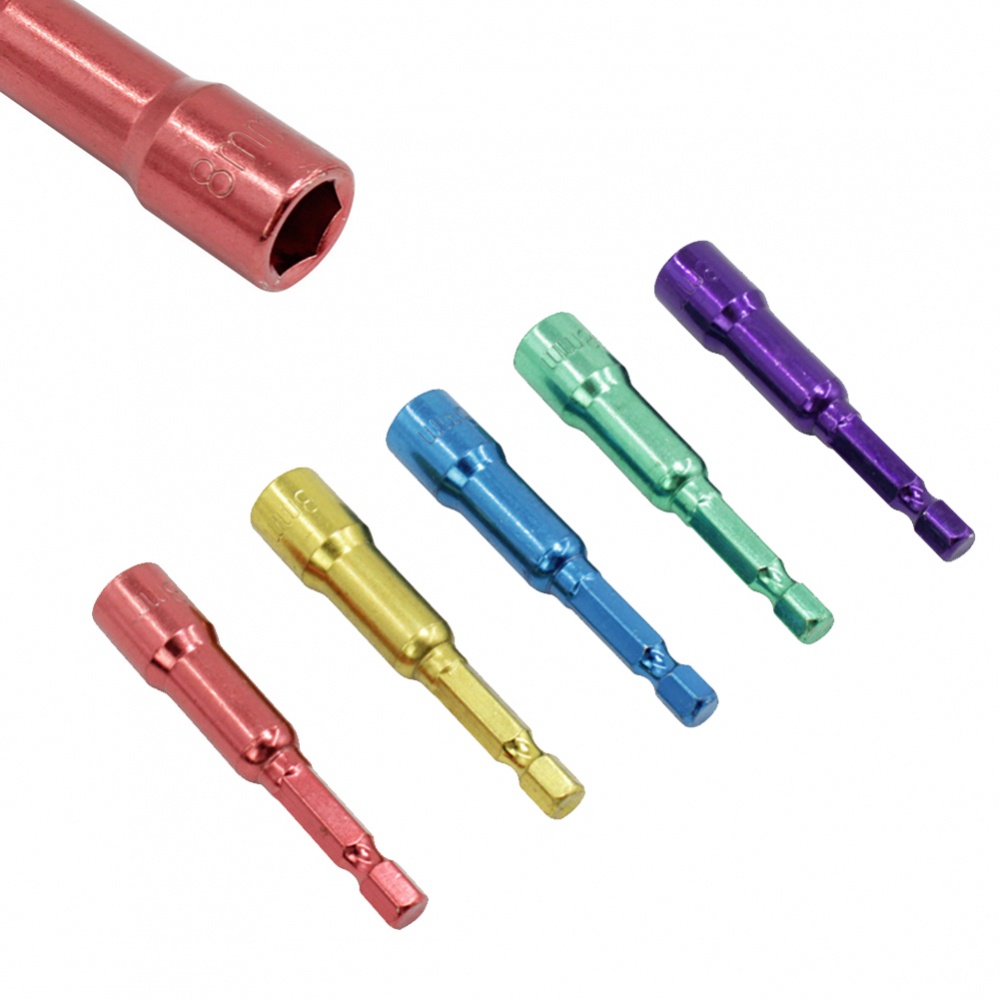 Ống Nối Đầu Lục Giác 8mm 1 / 4 "Dài 65mm Có Nam Châm