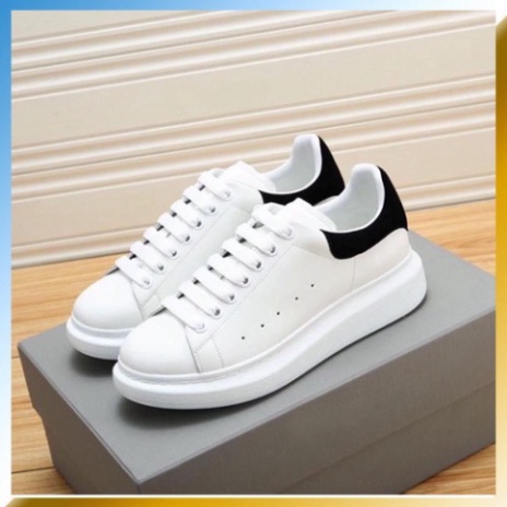 Giày MC queen nam, nữ dây trắng gót đen form chuẩn ôm chân giúp tăng chiều cao nhẹ