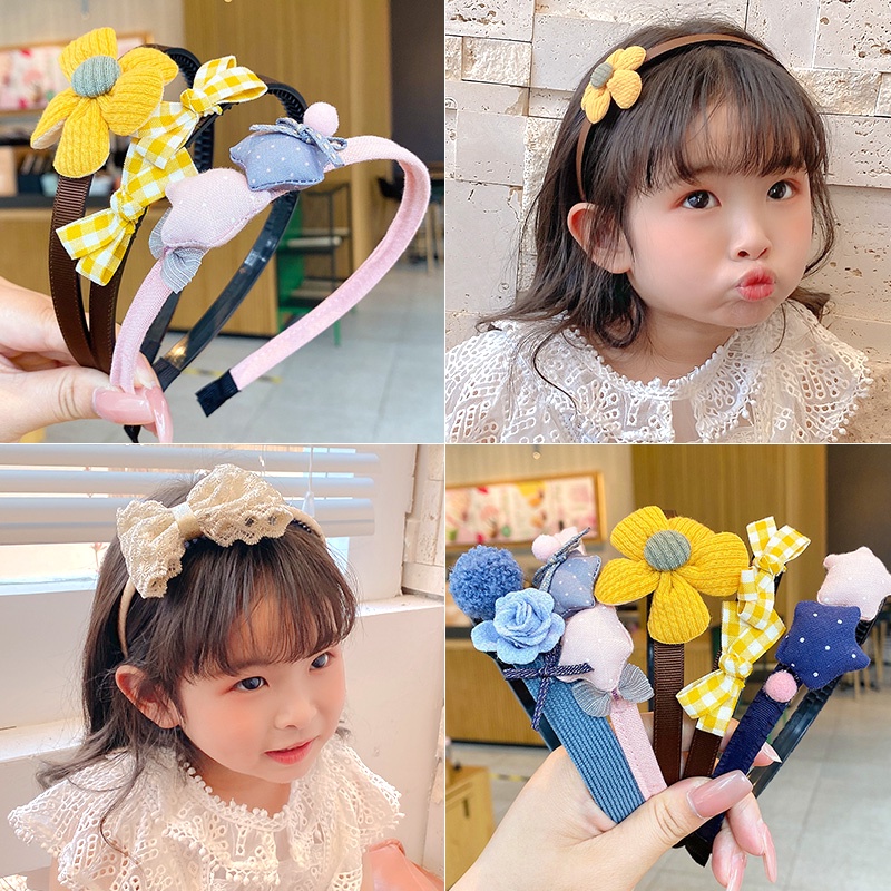 Băng Đô Cài Tóc Công Chúa Dễ Thương Chống Trượt Không Đau Cho Bé Gái