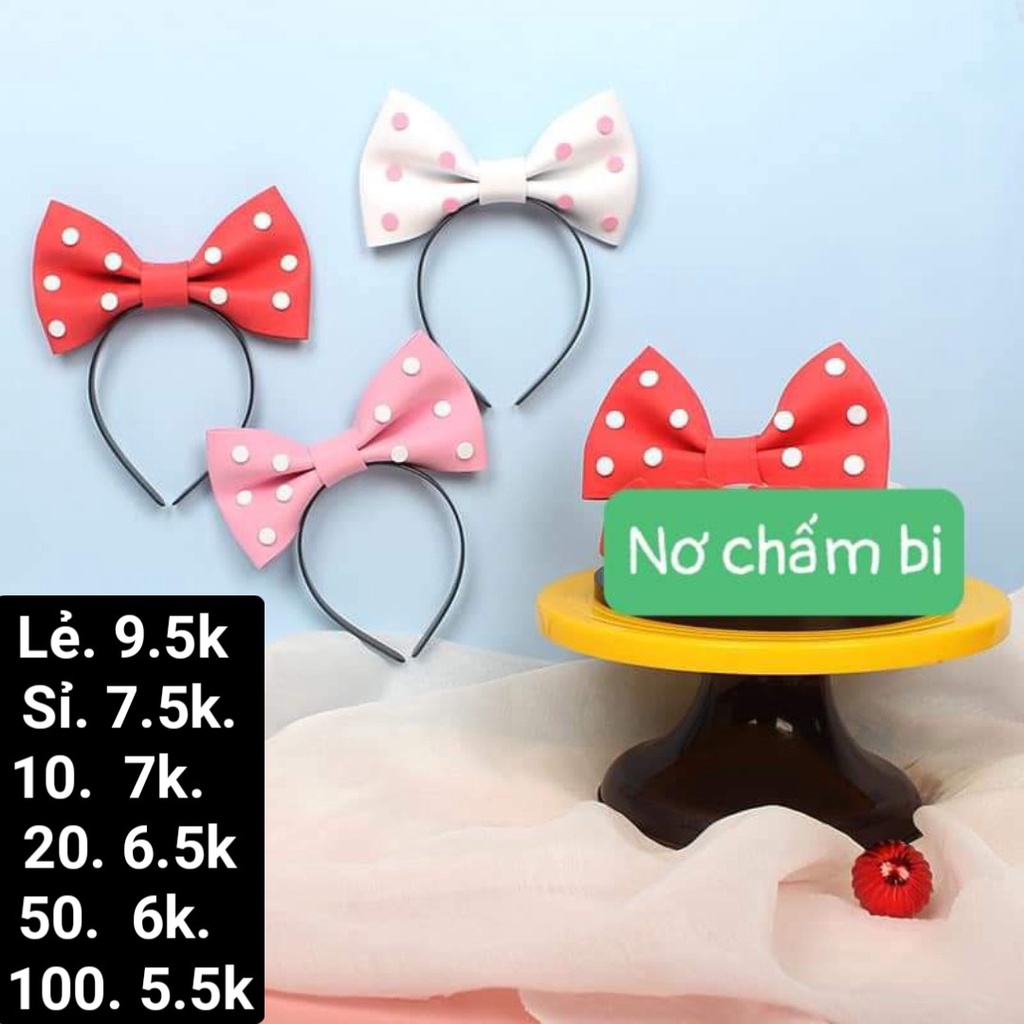 Cài Tóc Nơ Chấm Bi (cái)