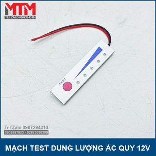 Mạch test dung lượng bình ắc quy 12V