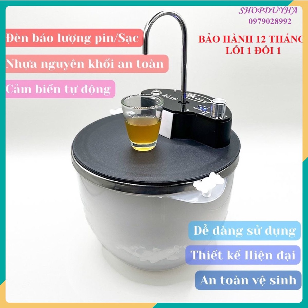 Máy Rót Rượu Tự Động Dung Tích 1,2 Lít, 3 Chế Độ, Phiên Bản 2021, Máy rót rượu thông minh