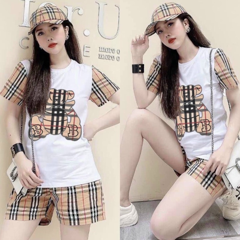 Sét bộ thun thêu GẤU BBR