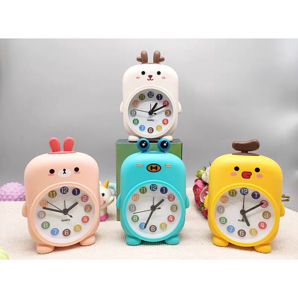 Đồng Hồ Nhựa Báo Thức Để Bàn Hình Thú Đáng Yêu😘