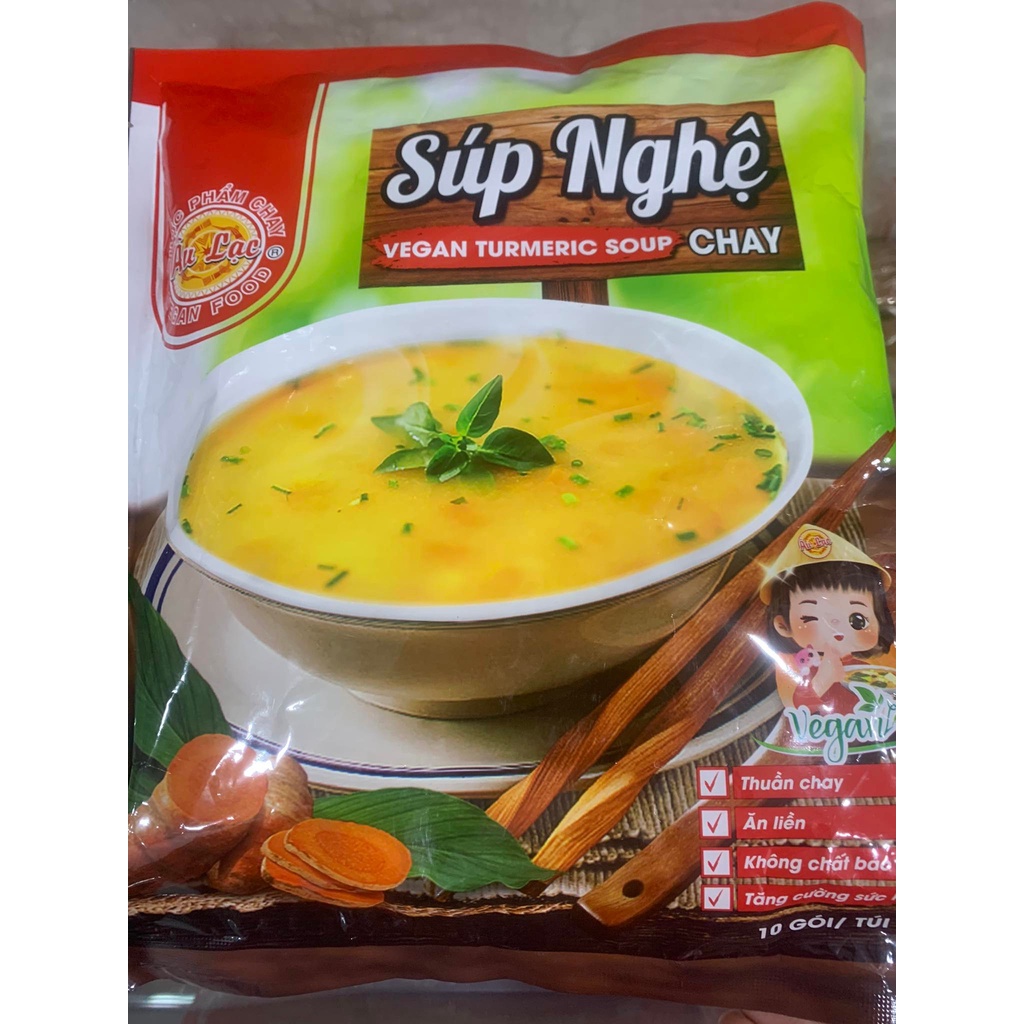 10 Gói Súp Nghệ Chay - Bịch 250g