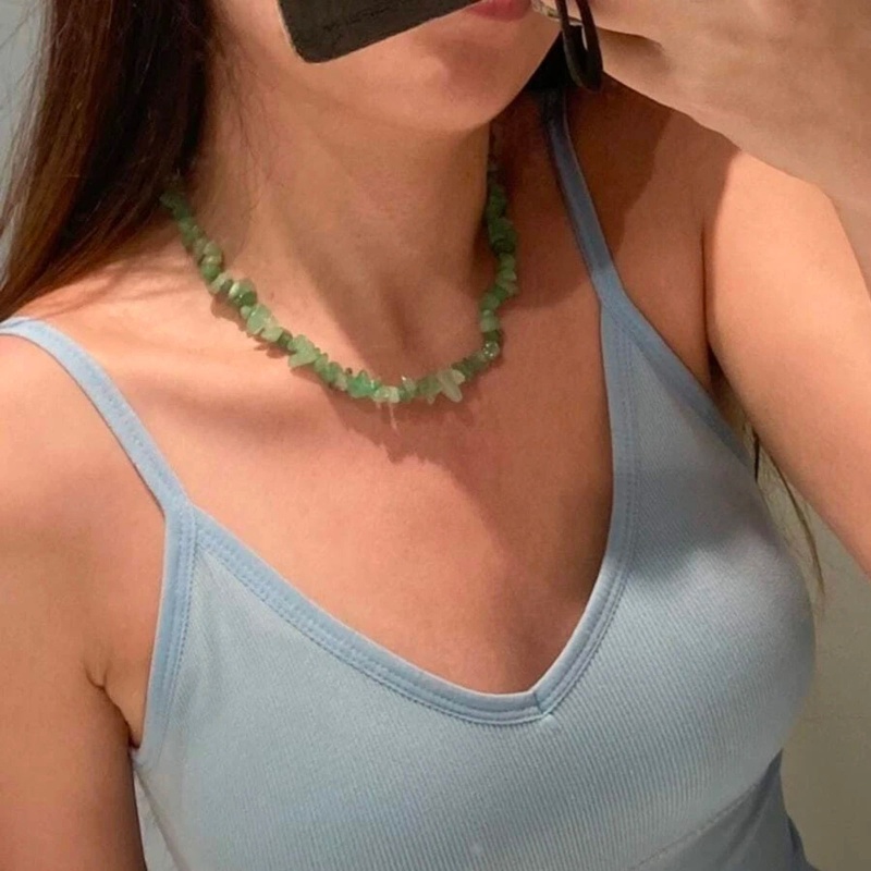 Vòng cổ Mặt Đá Tự Nhiên Thời Trang Cho Nữ