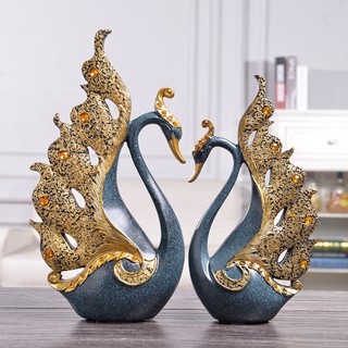 Tượng Cặp Đôi Thiên Nga Thủy Chung Trang Trí Phòng Ngủ, Phòng Khách