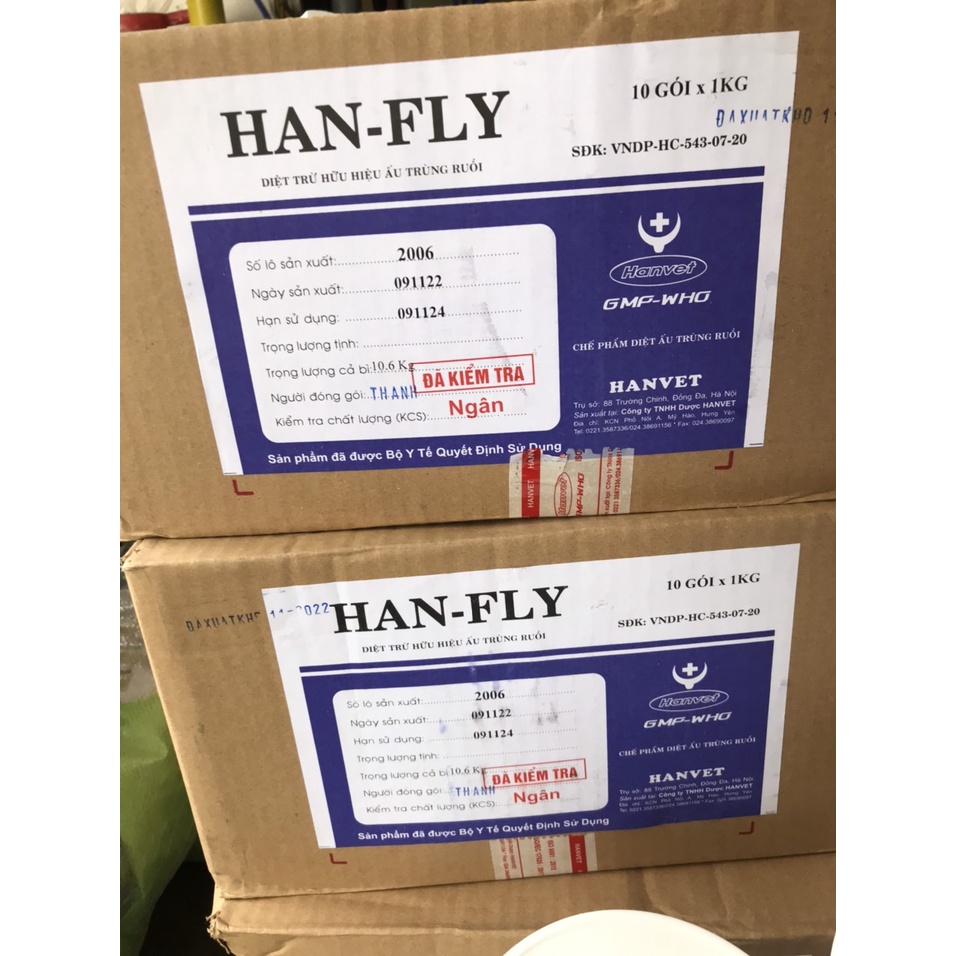 Han-fly, Han fly, Hanfly  diệt trừ ấu trùng ruồi