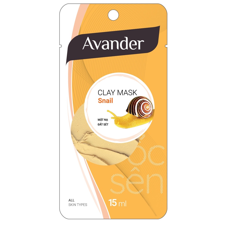 Mặt Nạ Avander Đất Sét Ốc Sên15ml Clay Mask - Snail