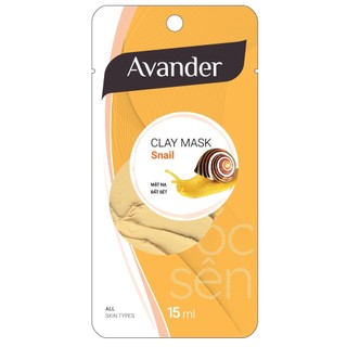 Mặt nạ avander đất sét ốc sên15ml clay mask - snail