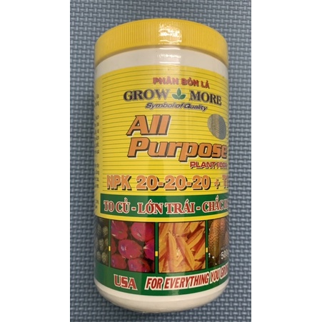PHÂN BÓN LÁ NPK 20-20-20+TE GROWMORE 100g