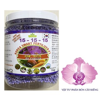Phân tan chậm korea npk 15-15-15 korea smart fertilizer f1 - #292a# 1kg