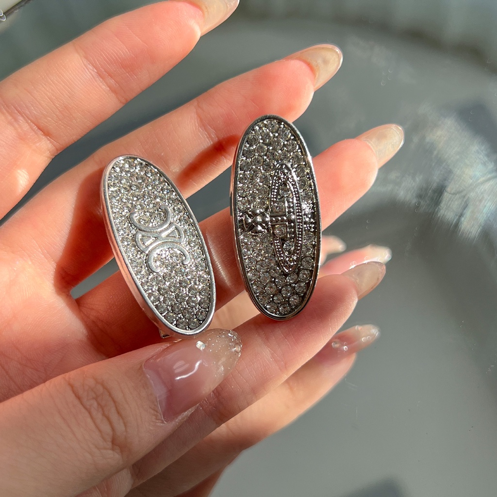 Kẹp Tóc Đính Đá Chữ Thời Trang Sang Trọng Cho Nữ