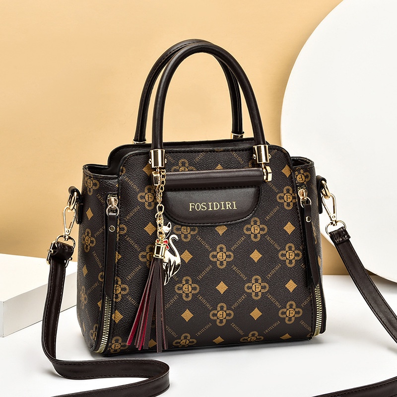 IELGY Túi Đeo Vai Cỡ Lớn In Họa Tiết Thời Trang Dễ Phối Đồ Cho Nữ