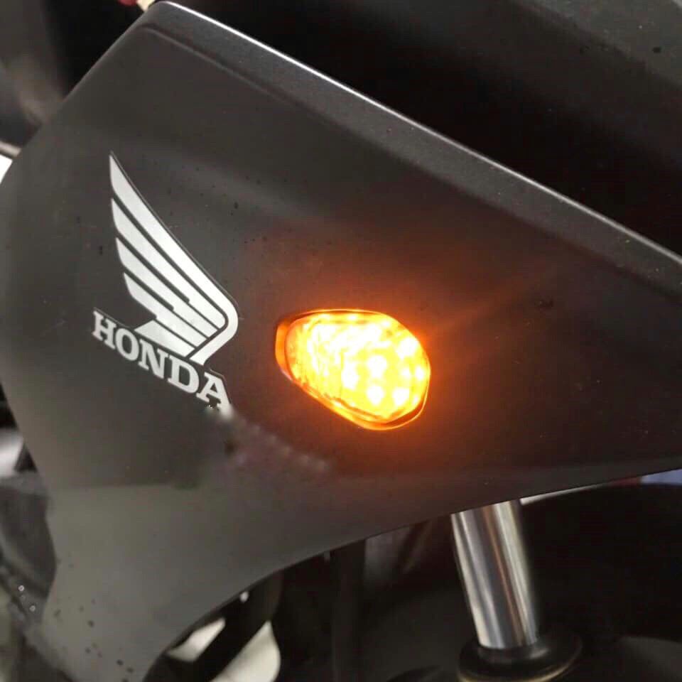 Đèn xi nhan Hidu led con bọ con rùa màu vàng cam cho xe Winner X trước sau exciter 150 Vario MSX CBR moto PKL