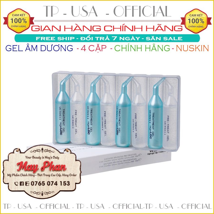 Gel âm dương massage máy nâng cơ Galvanic 4 Cặp Gel Chạy Máy Nâng Cơ Galvanic Spa