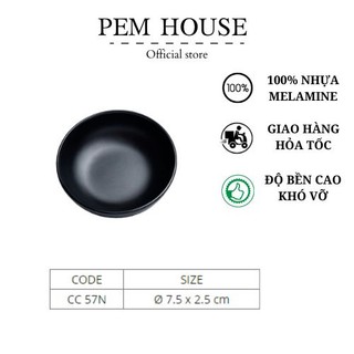 Chén Nước Chấm Đen Nhám -CC57N