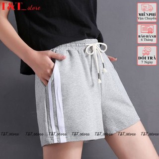 Quần short thun nữ hai sọc , quần đùi nữ thun co dãn -T&T_store08