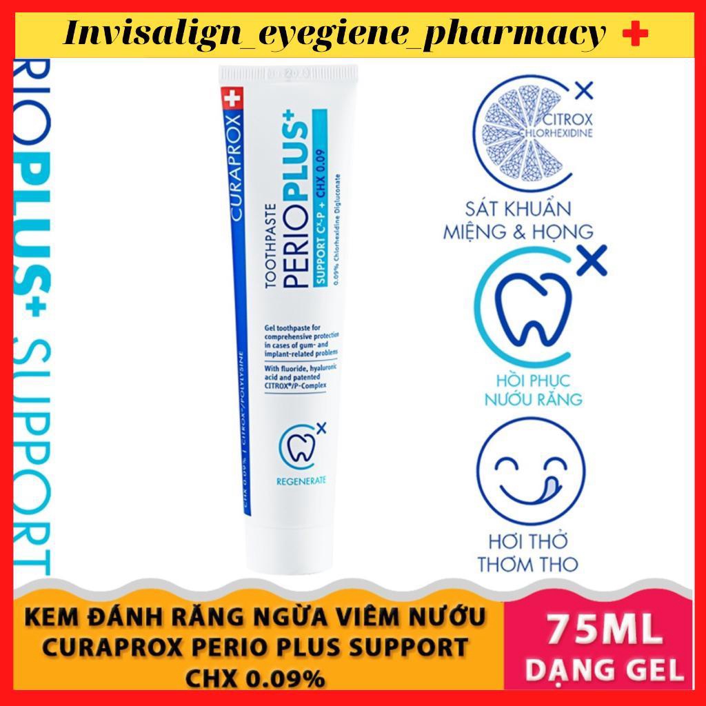 [VIÊM LỢI-VIÊM NƯỚU,NHA CHU] KEM ĐÁNH RĂNG Curaprox Perio Plus Support CHX 0.09% dạng gel