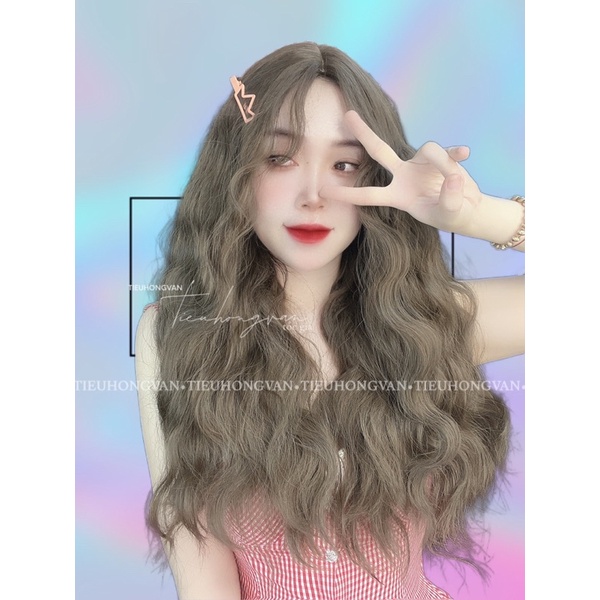 TÓC NGUYÊN ĐẦU 2 MÁI XÙ HIPPIE - 55cm