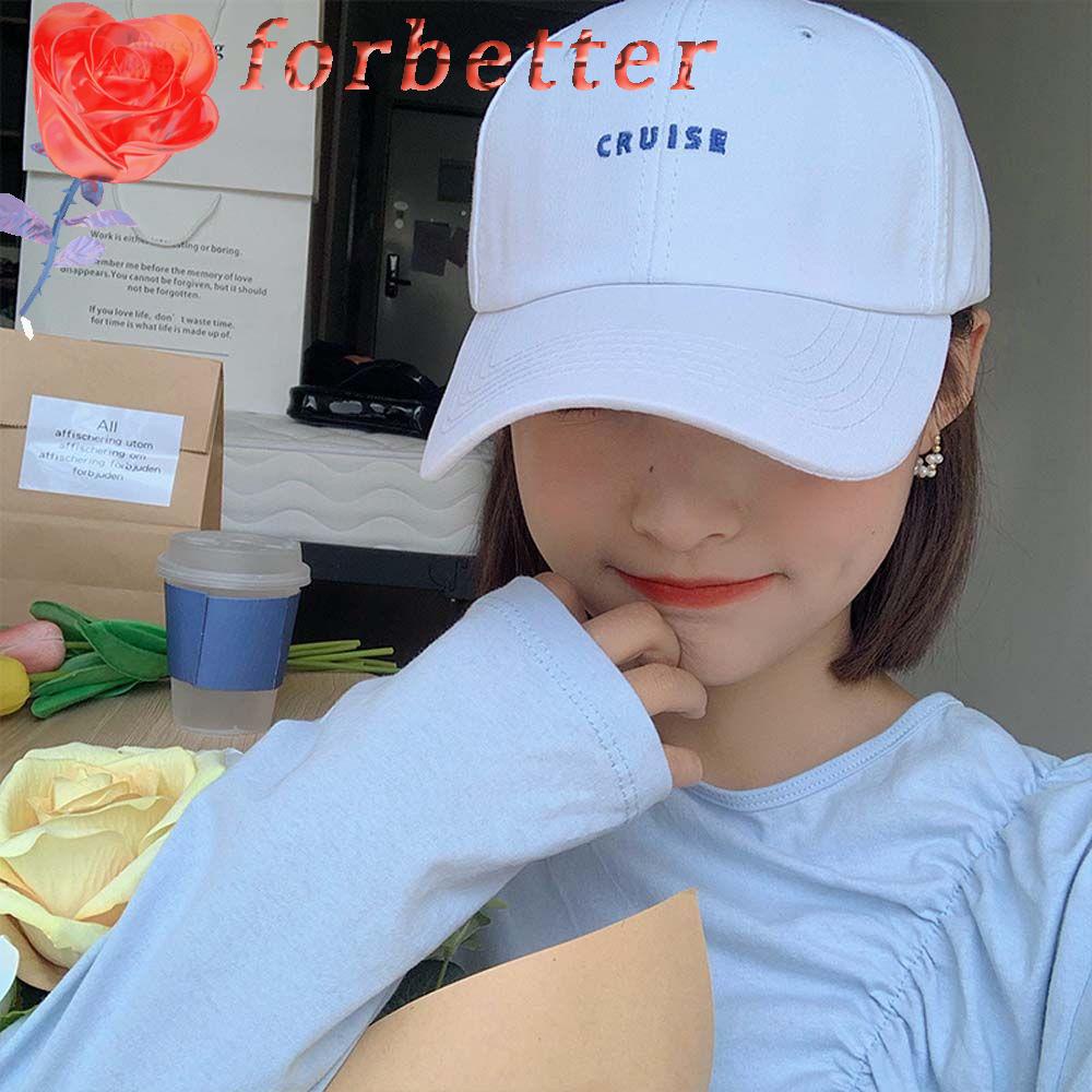 Mũ Lưỡi Trai Thêu Chữ Phong Cách Hip Hop Hàn Quốc Thời Trang Mùa Hè Dành Cho Nữ