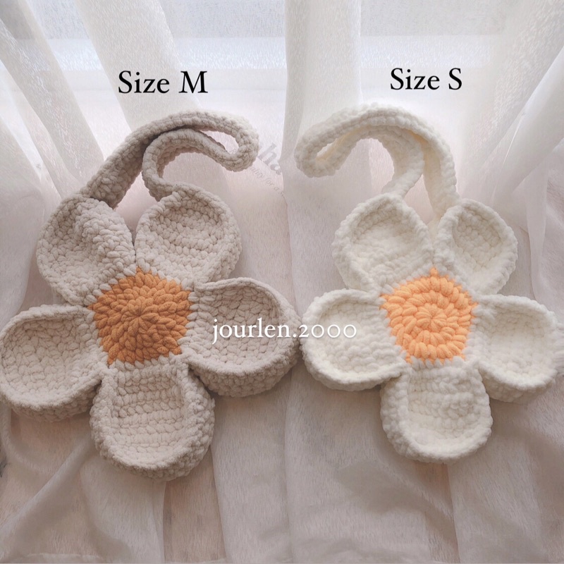 TÚI LEN BÔNG HOA HANDMADE, BLOOM FLOWER BAG