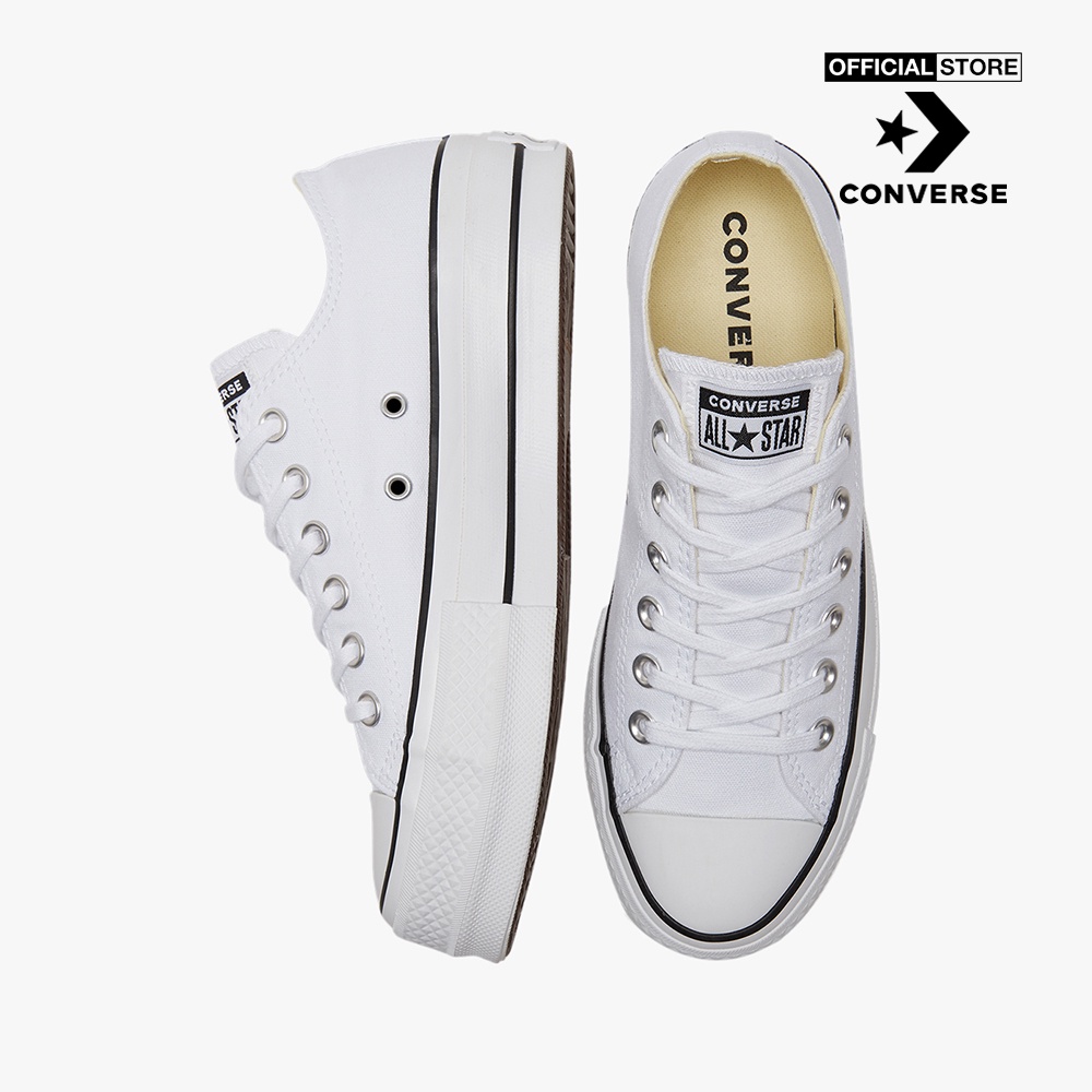 CONVERSE - Giày sneakers nữ cổ thấp Chuck Taylor All Star Lift 560251C-0000_WHITE