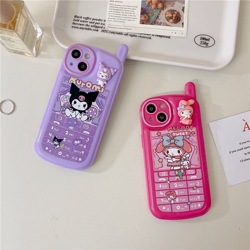 NOKIA Ốp Điện Thoại Chống Sốc In Hình Sanrio Kuromi My Melody 3D Dễ Thương Cho iPhone 14 13 12 11 Pro Max XR X XSMAX