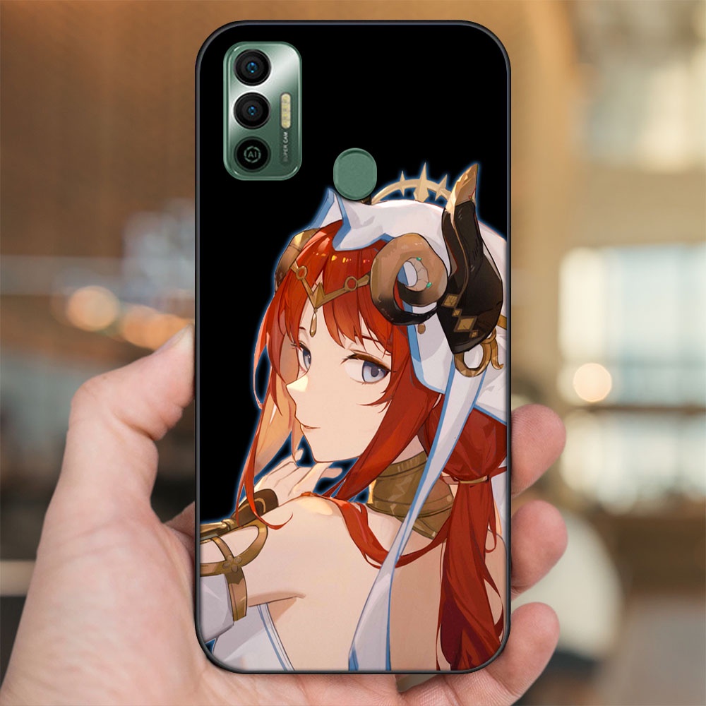 Ốp lưng Tecno Pova Neo viền đen in hình Nilou Genshin Impact