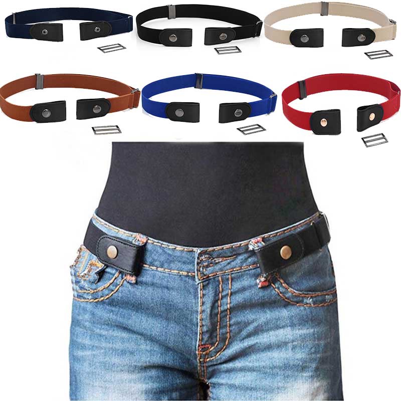 Thắt Lưng Co Giãn Không Có Khóa Cài Dành Cho Quần Jean / Nam Nữ