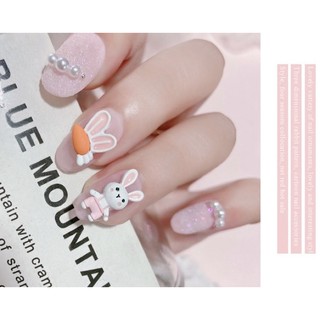 Set charm thỏ new trend 2023 trang trí móng