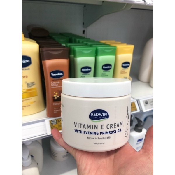 Kem dưỡng ẩm chuyên sâu Redwin Vitamin E Cream With Evening Primrose Oil 330g