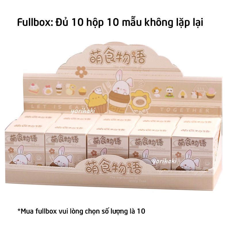 Blindbox The expression of lovely food - Mô hình trang trí góc học tập, làm việc đáng iuu