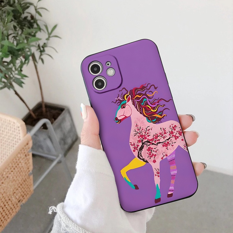 Ốp lưng iphone hình 12 con giáp cực chất ốp vuông tuổi Ngọ Hợi 6/6splus/7/7plus/8/8plus/x/xr/xs/11/12/13/14/pro/max/plus