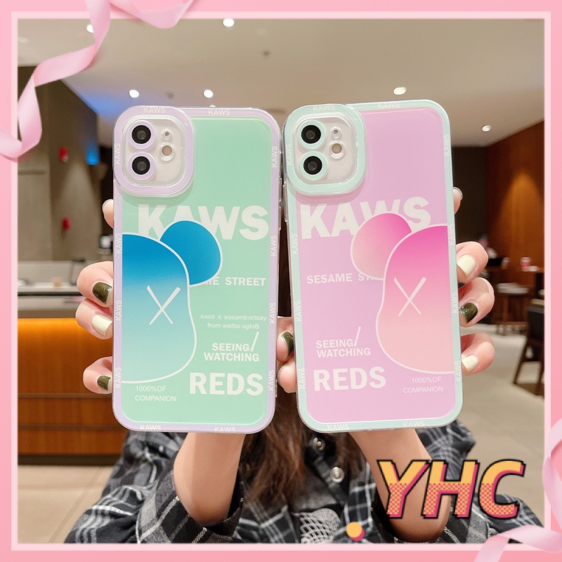 ốp iphone Màu Hồng Họa Tiết Chú Gấu Đáng Yêu tương thích iPhone 6splus 7 7plus 8 8plus X XS XSMAX 11 12 Pro Max Plus Promax-3008