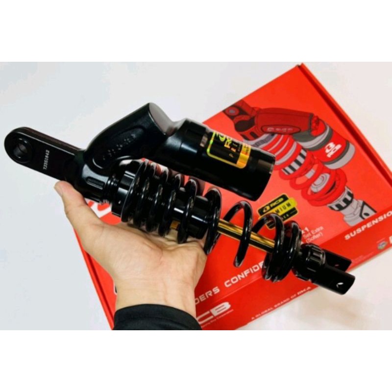 Phuộc RCB full Đen Ty Vàng cho Vario, Click, Vision ..Hàng chính hãng RACINGBOY