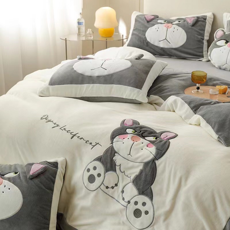 Set ga nỉ nhung Disney IGUN BEDDING cập bến chất nỉ nhung mềm mịn