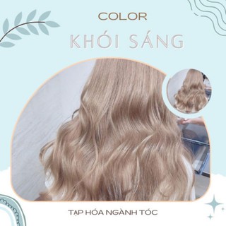 Nhuộm tóc màu Khói Sáng + kèm trợ