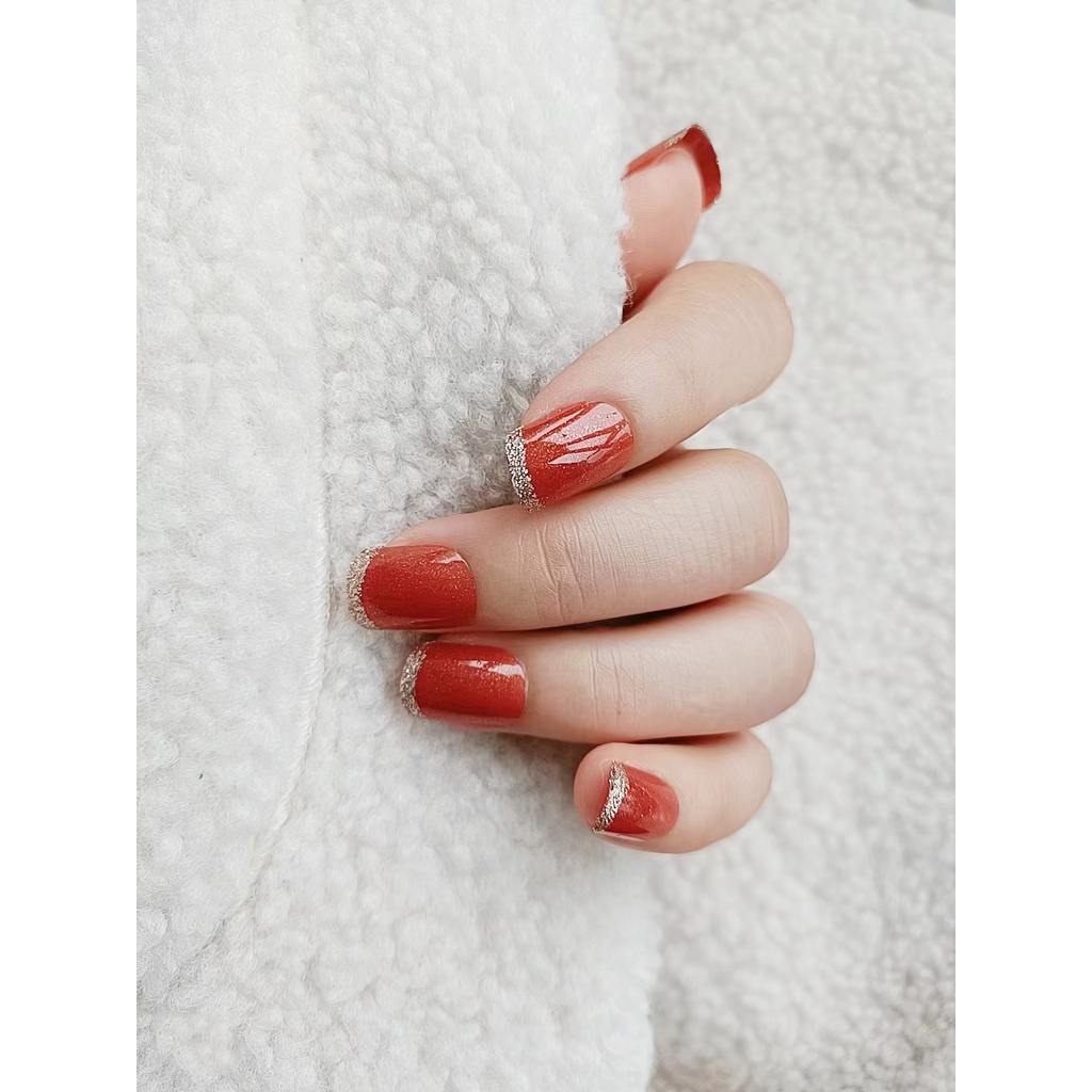 Set 24 Móng Tay Giả Dáng Dài Chất Lượng Cao