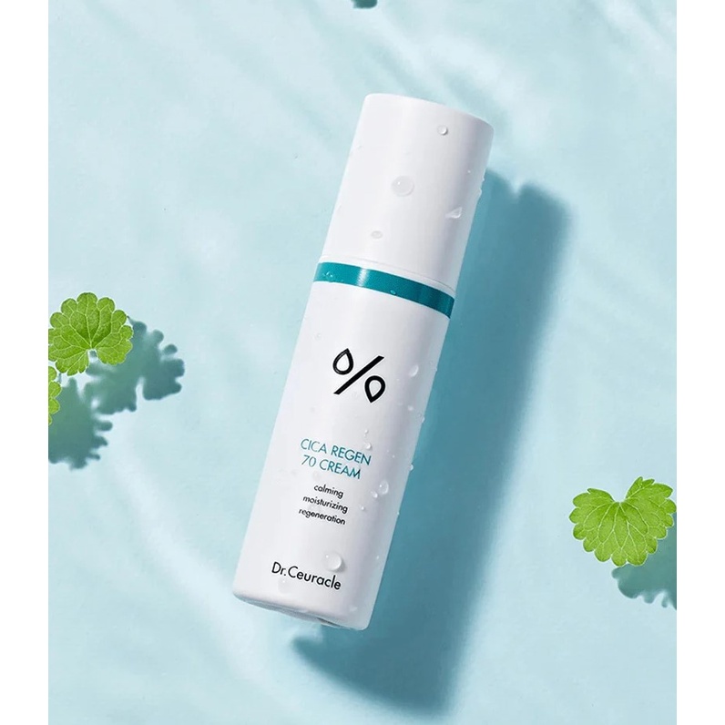 Kem Dưỡng Chiết Xuất Rau Má Phục Hồi Làm Dịu Da Dr.Ceuracle Cica Regen 70 Cream 50ml
