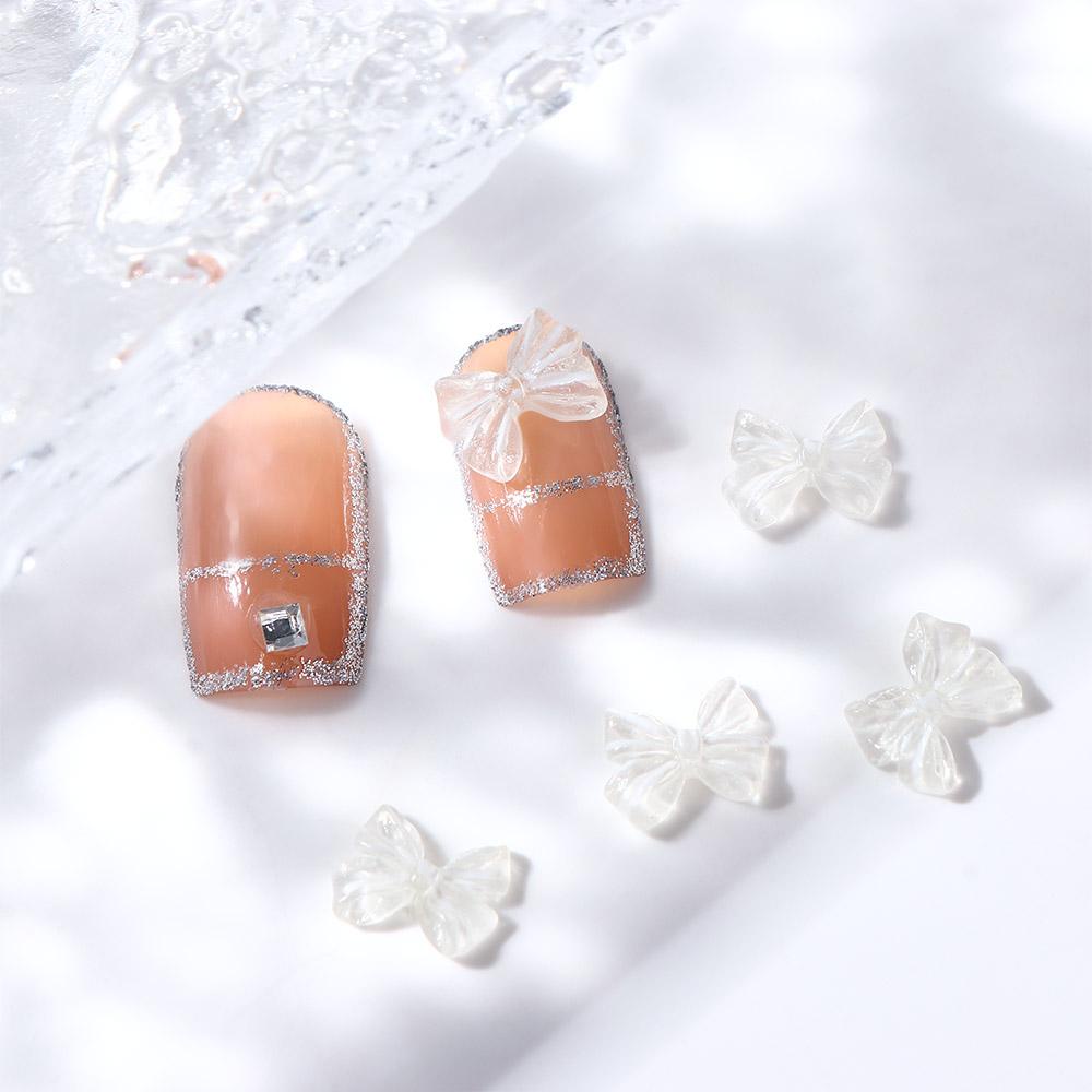 Phụ Kiện Trang Trí Móng Tay Hình Nơ Xinh Xắn|Hạt Nhựa 3D Nhiều Màu Đính Móng Nghệ Thuật Thời Trang Cho Nữ|Phụ Kiện Trang Sức Trang Trí Móng Tay Xinh Xắn