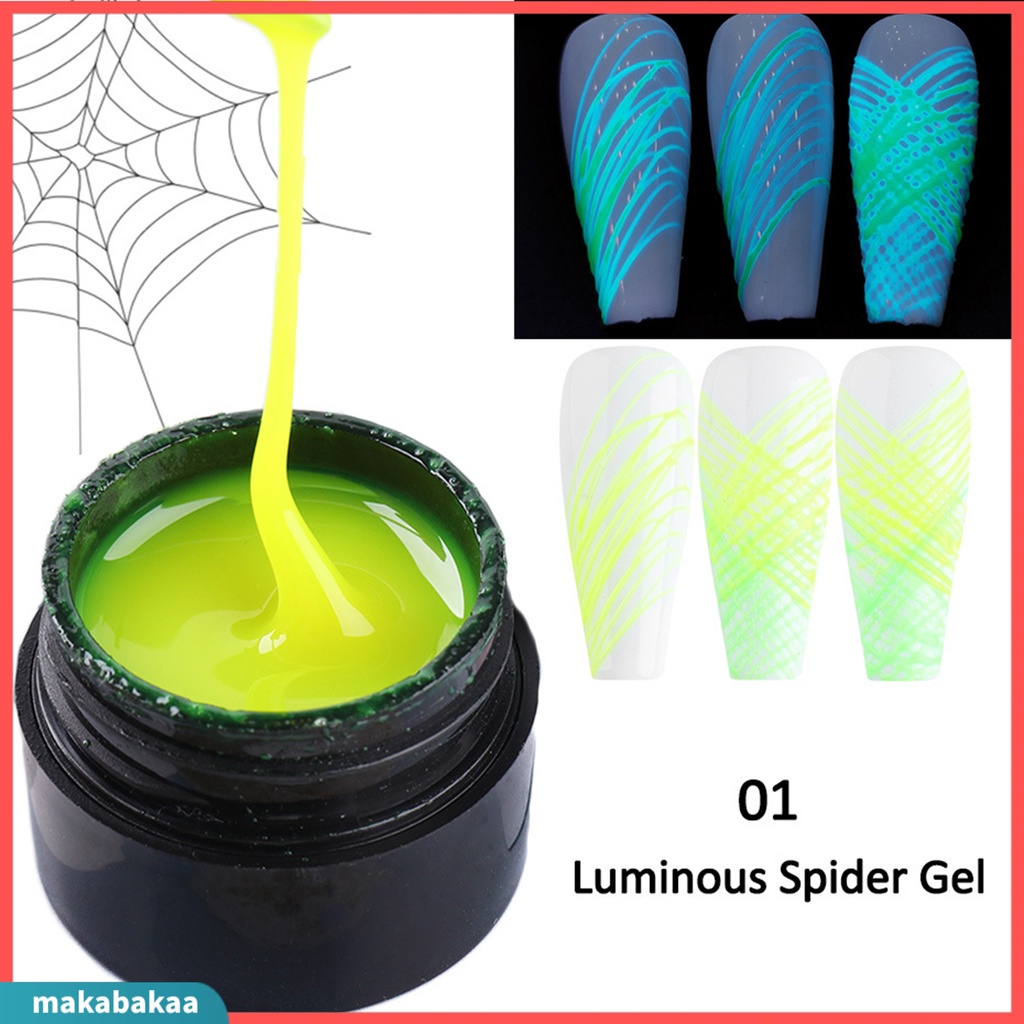 Gel vẽ móng tay 5ml màu neon dạ quang độc đáo cuốn hút