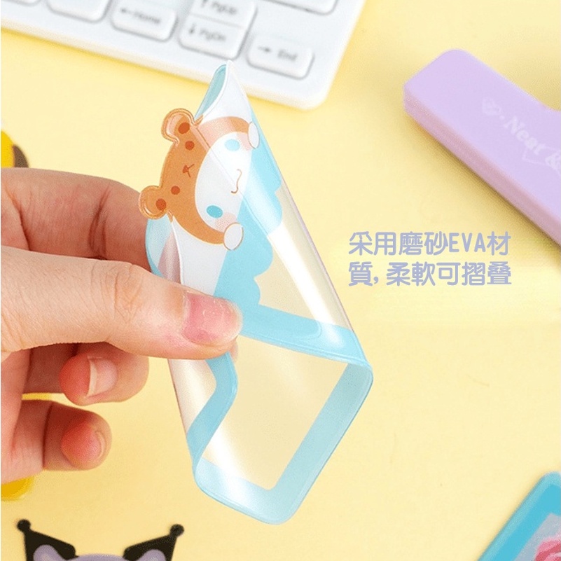 Dễ thương Sanrio Frosted EVA Card Set Cinnamon Rolls Không thấm nước Set Melody DIY Card Set Plin Cartoon Transparent Set Black Beauty Jelly Set Quà tặng văn phòng phẩm sinh viên