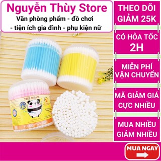 Combo 400 tăm bông đa dụng chất lượng cao giá rẻ (1 hộp 200 cây)