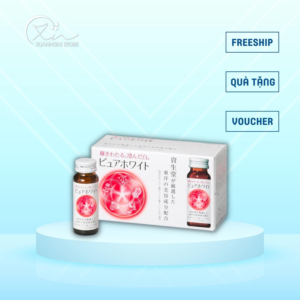 Nước Uống Collagen Shiseido Pure White Giúp Da Trắng Sáng Căng Tràn Sức Sống - Xuan Nghi Store