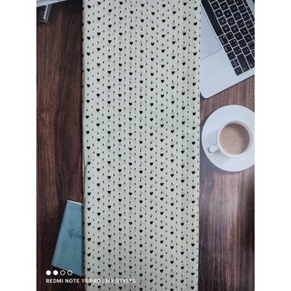 2m Vải lụa lạnh hoạ tiết tim siêu nhí (lụa Mango chính phẩm)