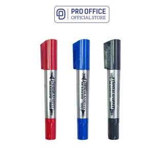 Bút Lông Dầu 2 Đầu PRO OFFICE Bám Dính Tốt, Nét Viết Êm PO-PM900