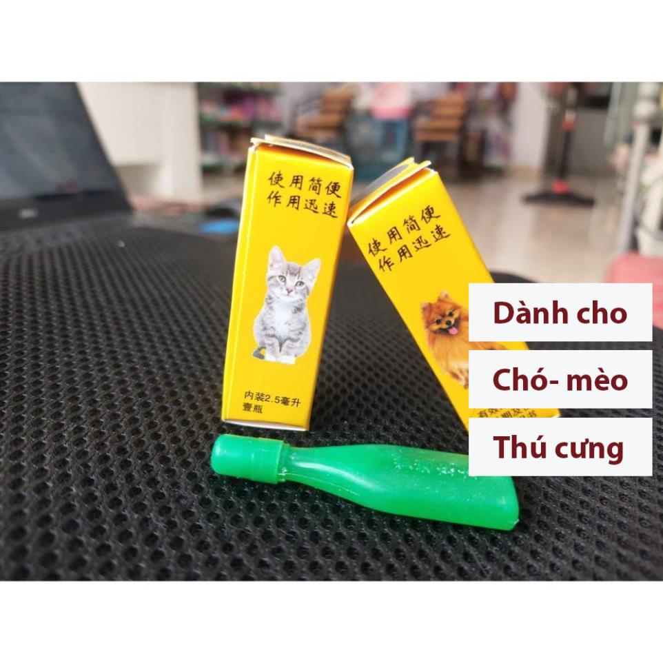 HongKong Orgo New 2,5ml- Thuốc nhỏ gáy diệt ve rận bọ chét