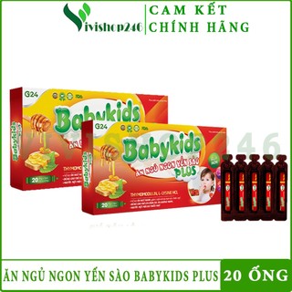 [COMBO 2 HỘP] Babykids Ăn Ngủ Ngon Yến Sào 💖Chính Hãng💖 Yến Sào Babykids 💖 Siro Ăn Ngon BabyKids Plus