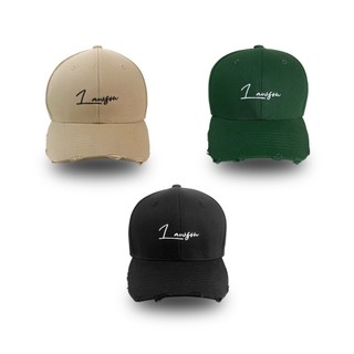 Nón thêu chữ ký lawson / xanh lá - kem - đen